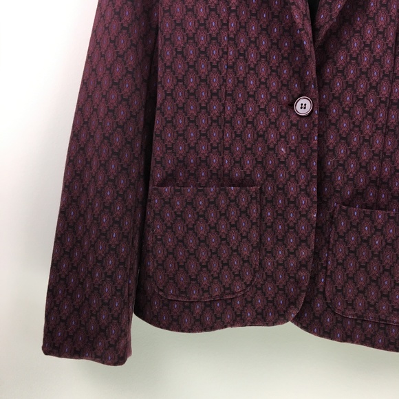 Cotton On Blazer Purple Black & Blue Size Small - Picture 2 of 7